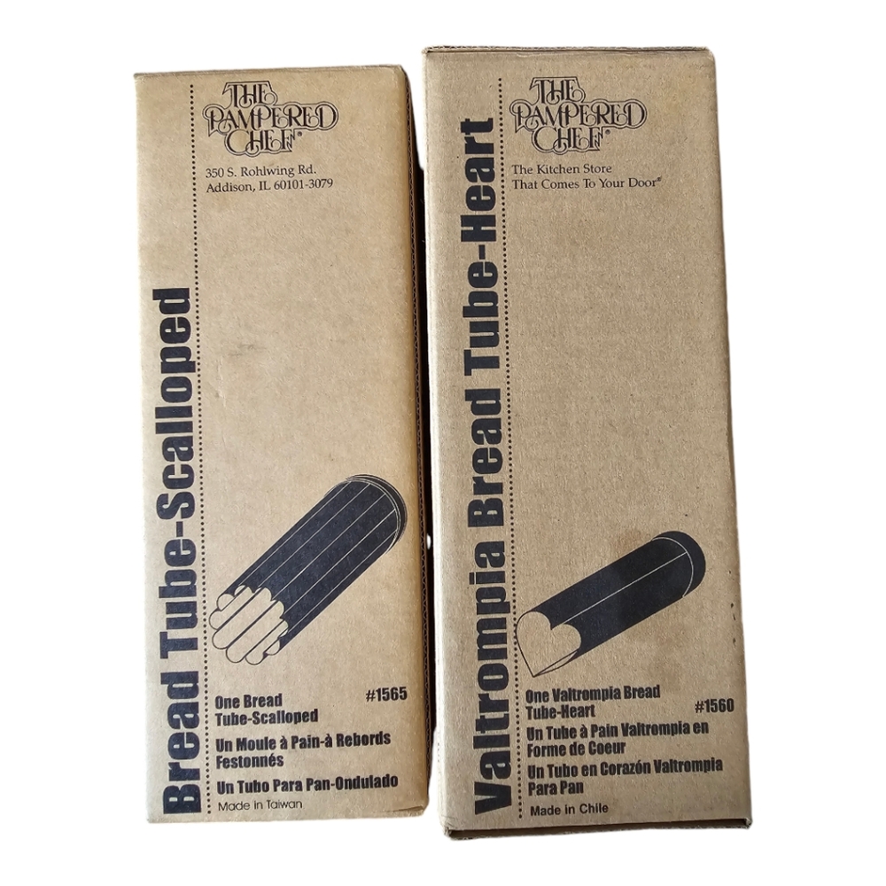 2 NIB Pampered Chef Bread Tubes